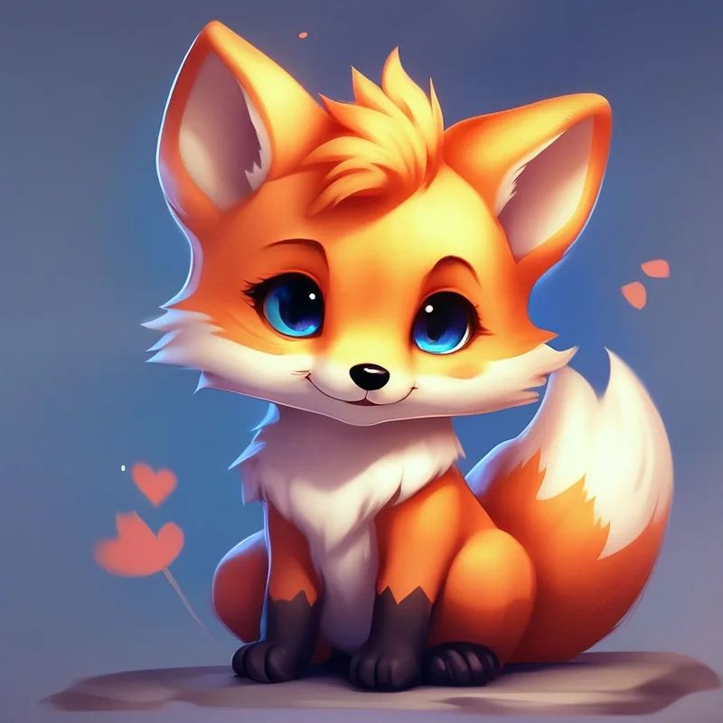 Tổng hợp hình con cáo chibi cực cute cho dân yêu thú cưng