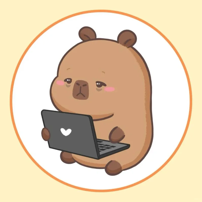 Đắm chìm trong thế giới hình ảnh capybara cute chibi