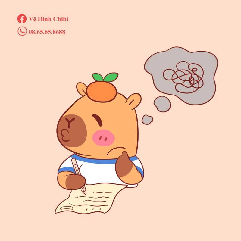Ghim ngay bộ capybara chibi cute hình nền chất lượng cao