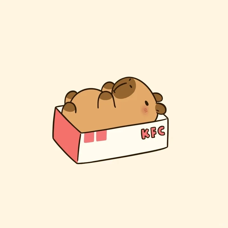 Không thể rời mắt khỏi capybara hình capybara chibi cute