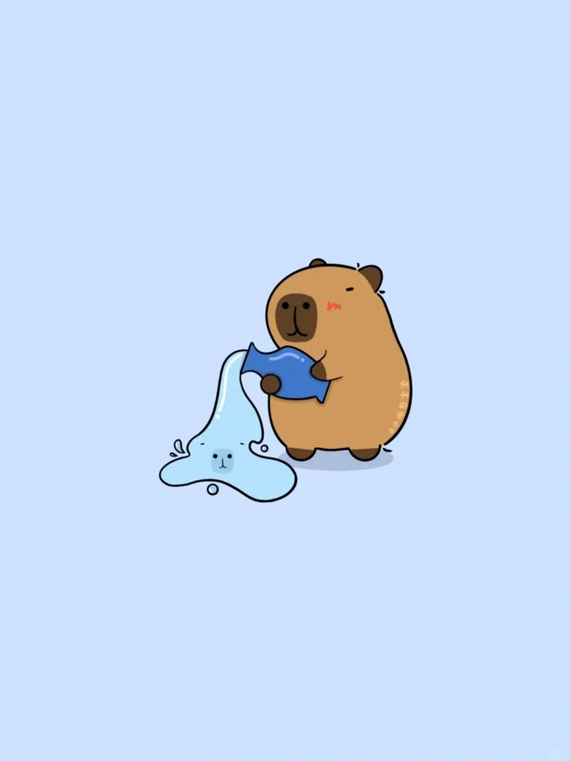 Thử ngay ý tưởng capybara vẽ chibi dễ thương