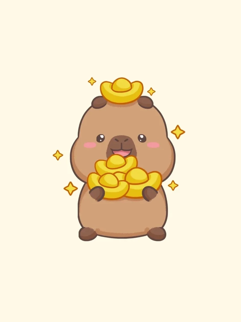Lựa chọn capybara chibi avatar cho tài khoản bạn thêm nổi bật
