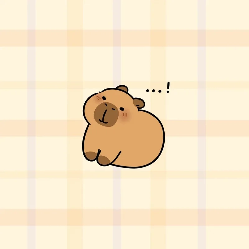 Bộ đôi siêu xinh avatar avatar capybara chibi cute