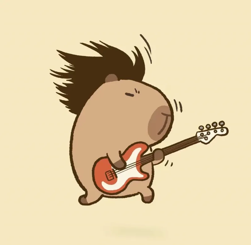 Ngầu như capybara king meme đội vương miện siêu quyền lực