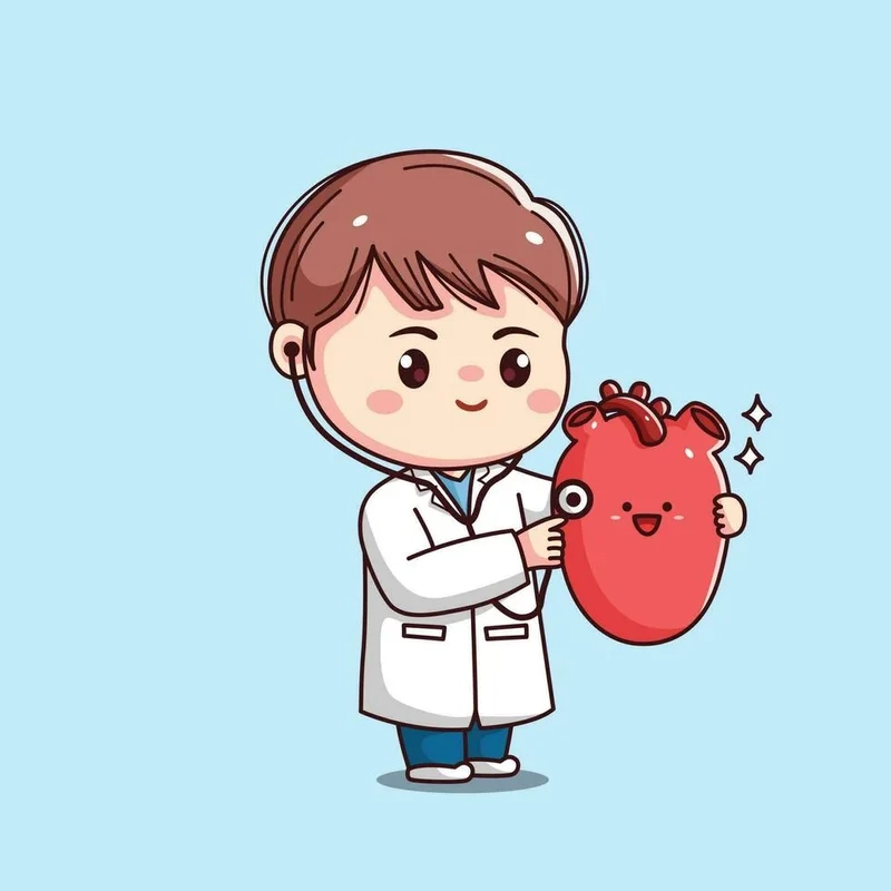 Tải ngay hình ảnh bác sĩ khám bệnh hoạt hình đầy màu sắc