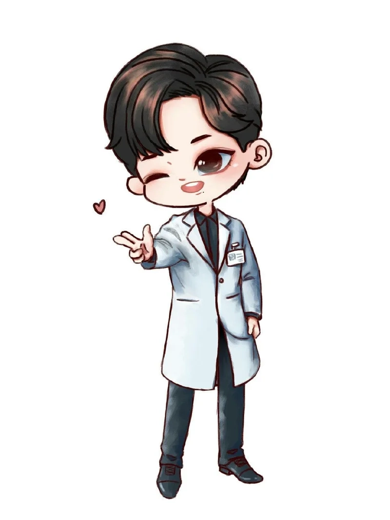 Dành cho bạn bộ hình vẽ chibi bác sĩ cute khó cưỡng
