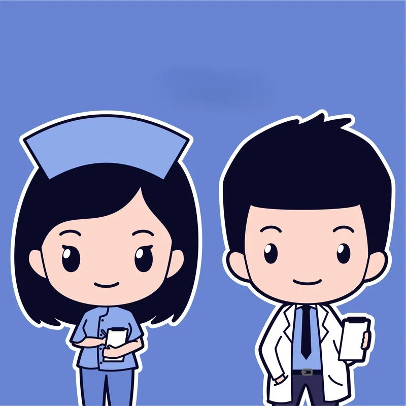 Ảnh hình nền facebook bác sĩ chibi cực chất cho dân y