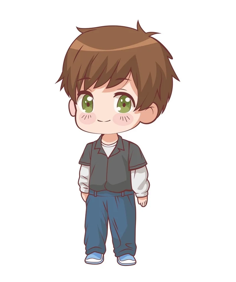 Thỏa sức sáng tạo với hình chibi bé trai ghép mặt