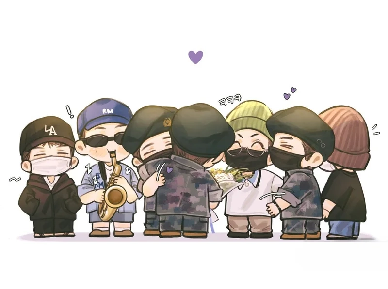 Bts chibi photo giúp bạn lưu giữ những khoảnh khắc dễ thương