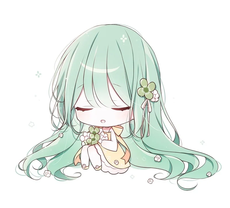 Tối giản mà cuốn hút với ảnh chibi cute nữ đơn giản