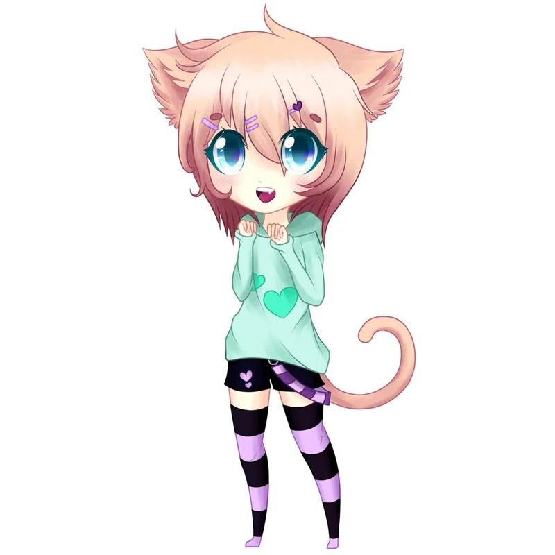 Tình yêu nhỏ bé từ từng nét vẽ ảnh chibi dễ thương