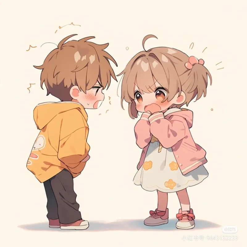 Cặp hình cặp đôi chibi cực phẩm dành cho các cặp yêu nhau