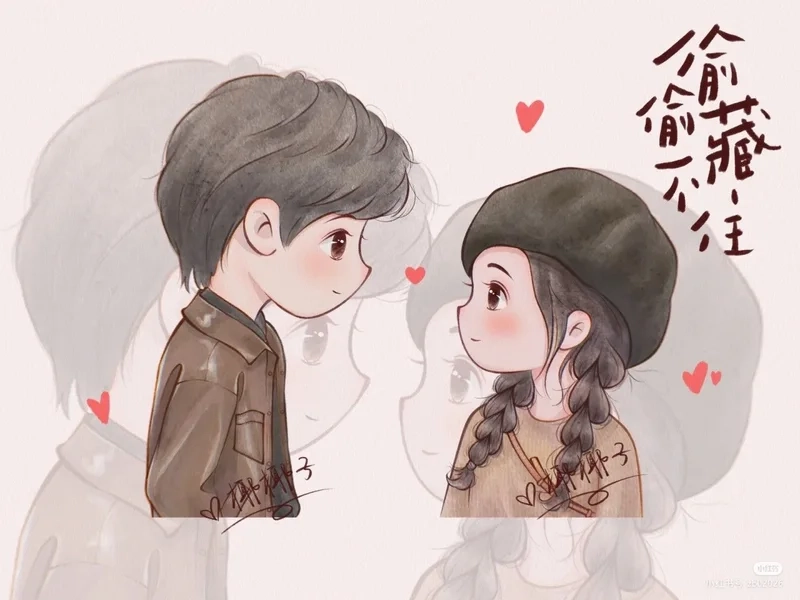 Mẫu hình chibi đôi dễ thương bạn không nên bỏ lỡ