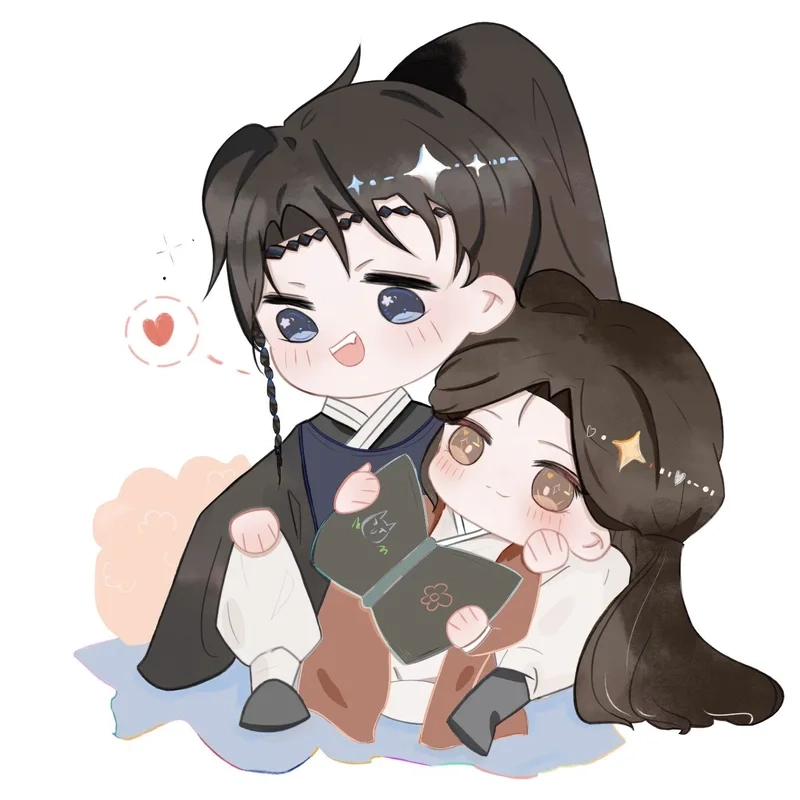 Lưu trữ ngay hình ảnh anime chibi cặp đôi dễ thương cho avatar