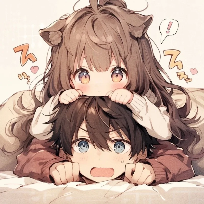 Đừng bỏ qua ảnh anime chibi cặp đôi siêu dễ thương