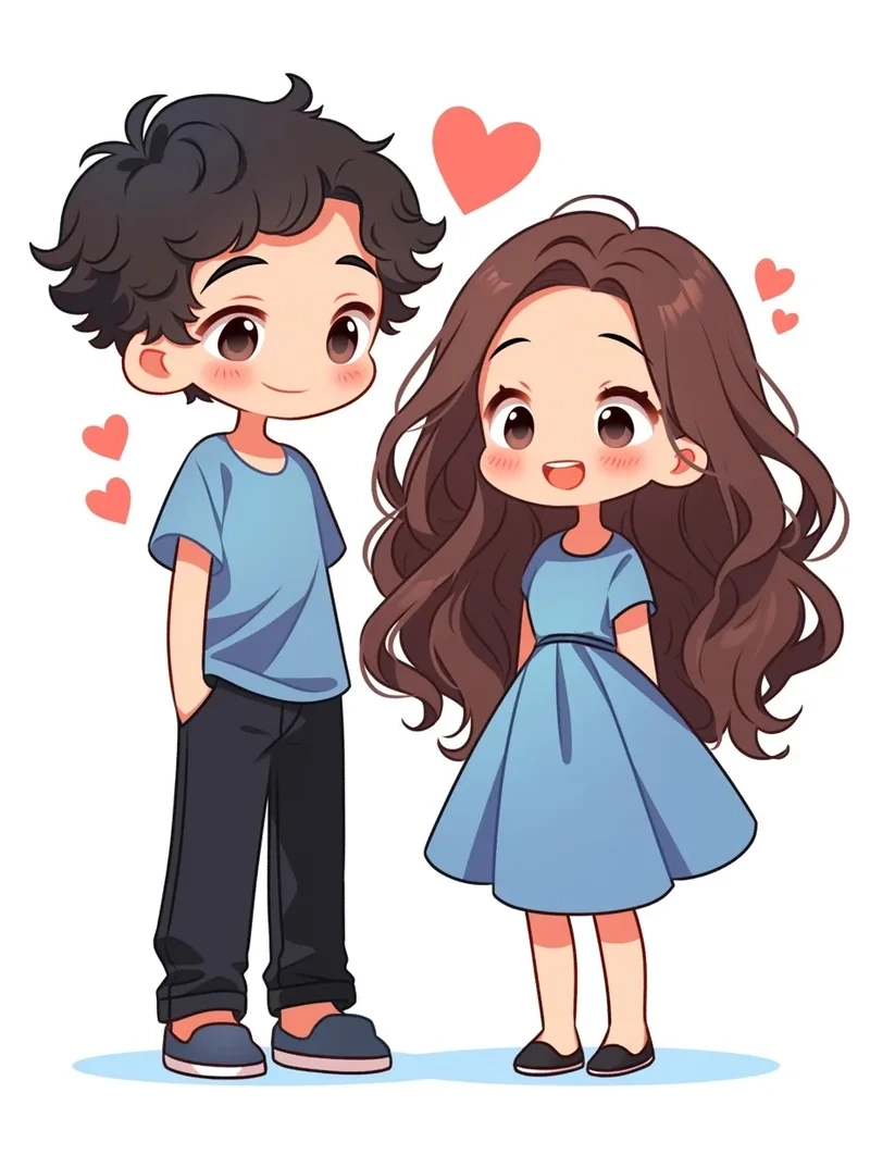 Tải về ảnh chibi cute đôi chất lượng cao ngay hôm nay