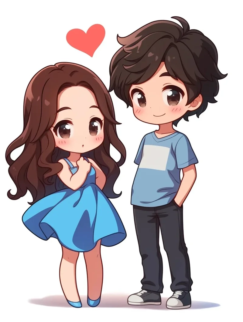 Đôi nào cũng mê với bộ ảnh chibi cặp hot nhất hiện nay