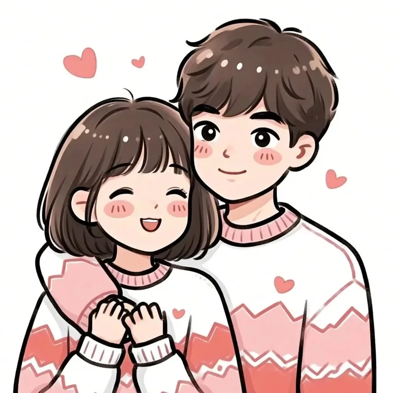 Đừng bỏ lỡ bộ ảnh chibi cặp đôi cute cực phẩm 2025