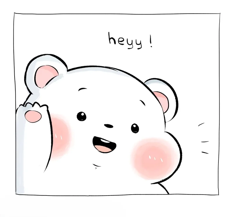 Ngắm nhìn gấu trắng chibi đáng yêu mỗi ngày