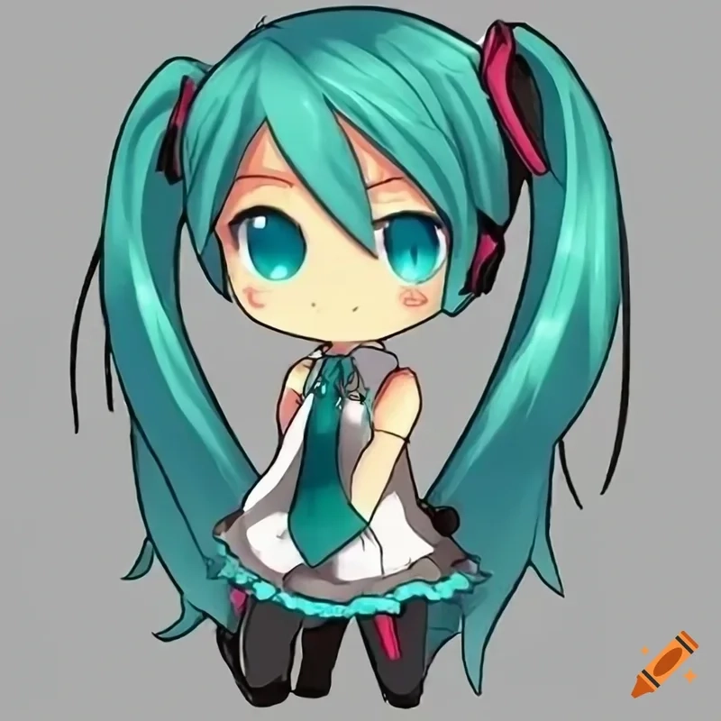 Chibi hatsune miku với vẻ ngoài không thể cưỡng lại