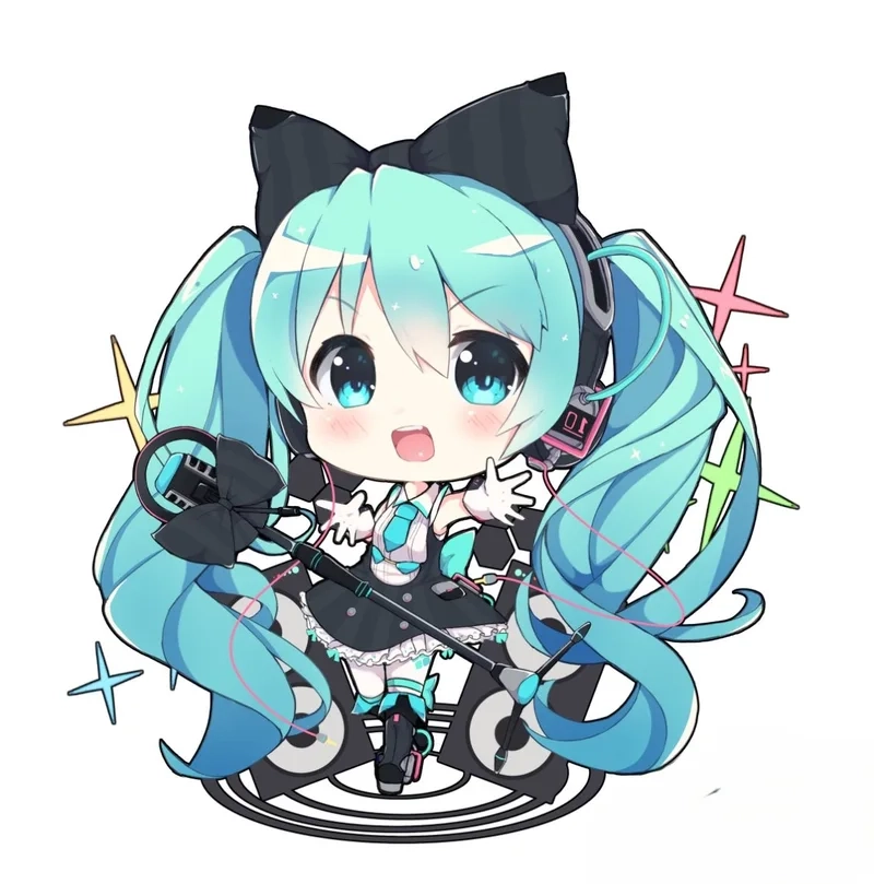 Miku nakano chibi thể hiện vẻ đẹp tinh tế và dễ thương của Miku