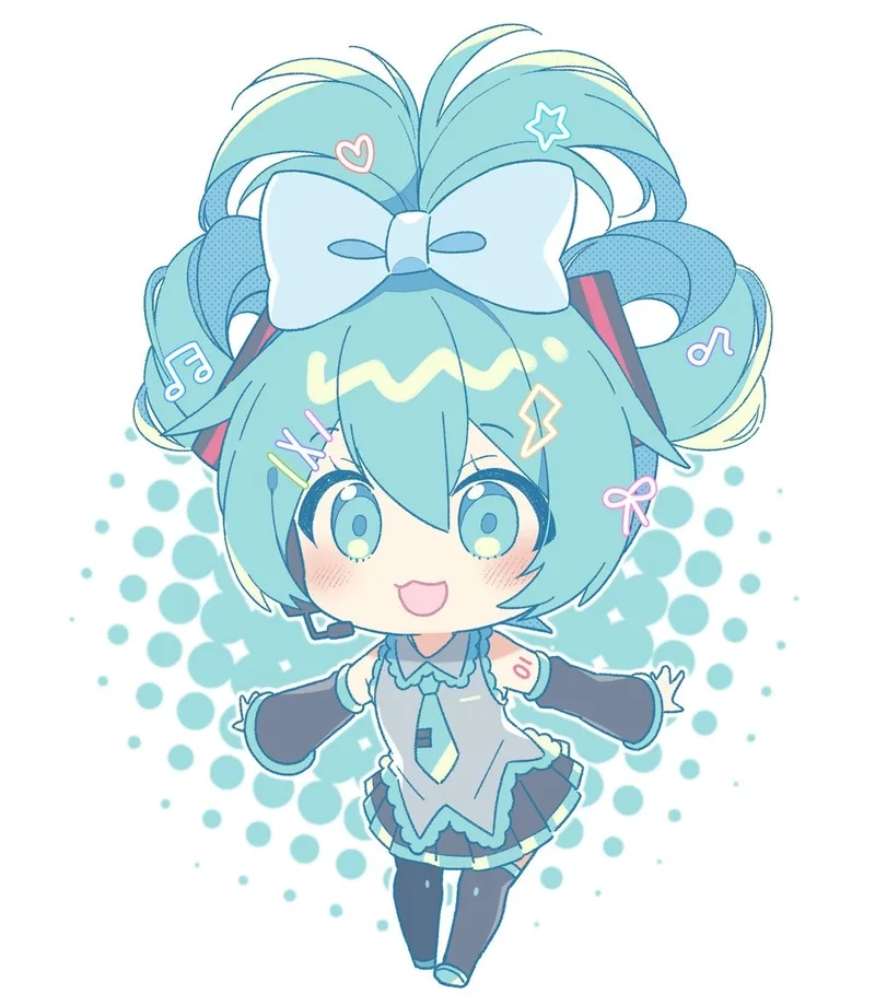 Hình vẽ miku chibi là món quà tuyệt vời cho fan của Miku