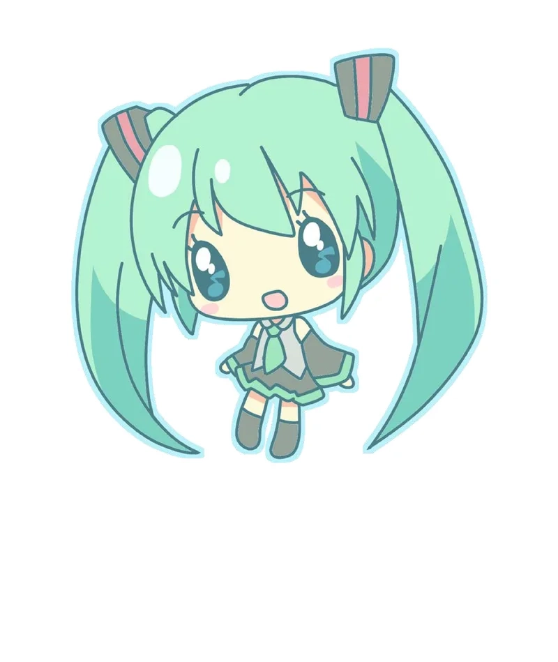 Hình ảnh miku chibi mang đến sự sống động và tươi mới