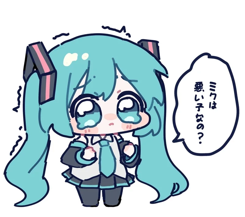 Hình ảnh hatsune miku chibi với vẻ ngoài cực kỳ dễ thương