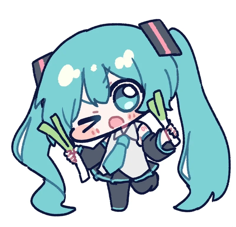 Miku chibi png là lựa chọn hoàn hảo cho các thiết kế đồ họa