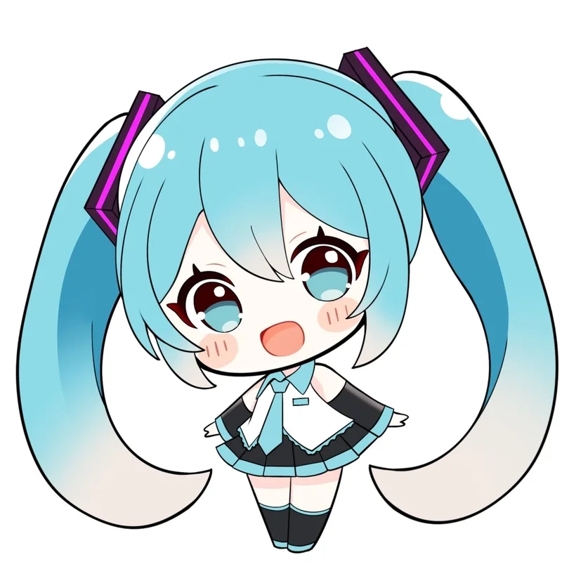 Kawaii chibi miku wallpaper cho màn hình thêm phần dễ thương