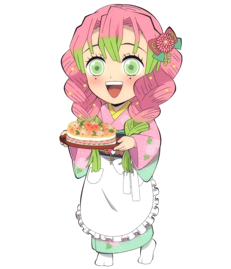 Tô màu thỏa thích với chibi mitsuri coloring page cực xinh