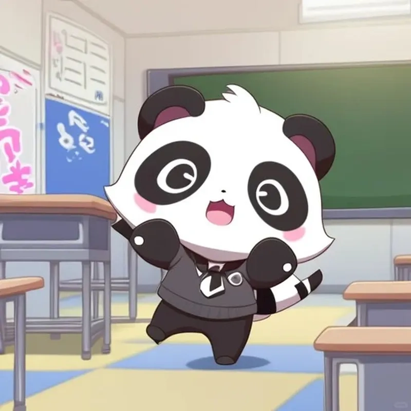 Chibi panda cute gây nghiện vì quá dễ thương