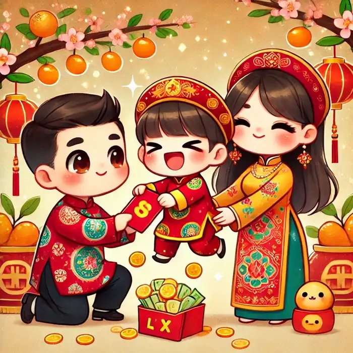 Tải ngay hình chibi tết cho mùa xuân thêm rực rỡ