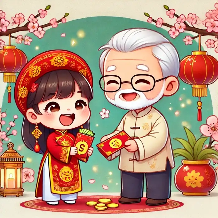 Cực hot ảnh chibi tết ghép mặt cho cả gia đình