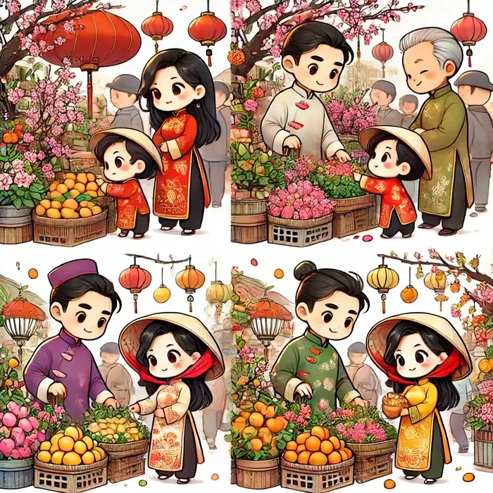 Năm mới thêm đáng yêu với hình tết chibi cute