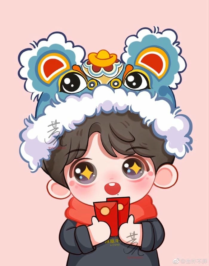 Cập nhật trend mới với ghép hình chibi tết dễ thương