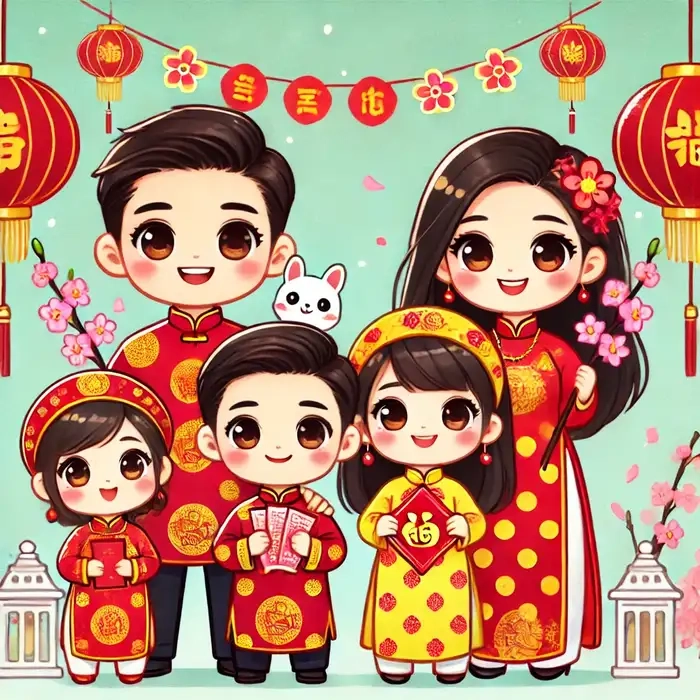 Mê mẩn bộ sưu tập hình chibi cute tết vừa nhìn đã muốn tải