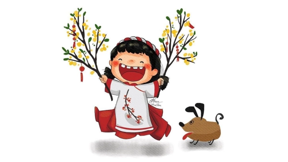 Cười xỉu với loạt hình chibi ghép mặt tết của cư dân mạng