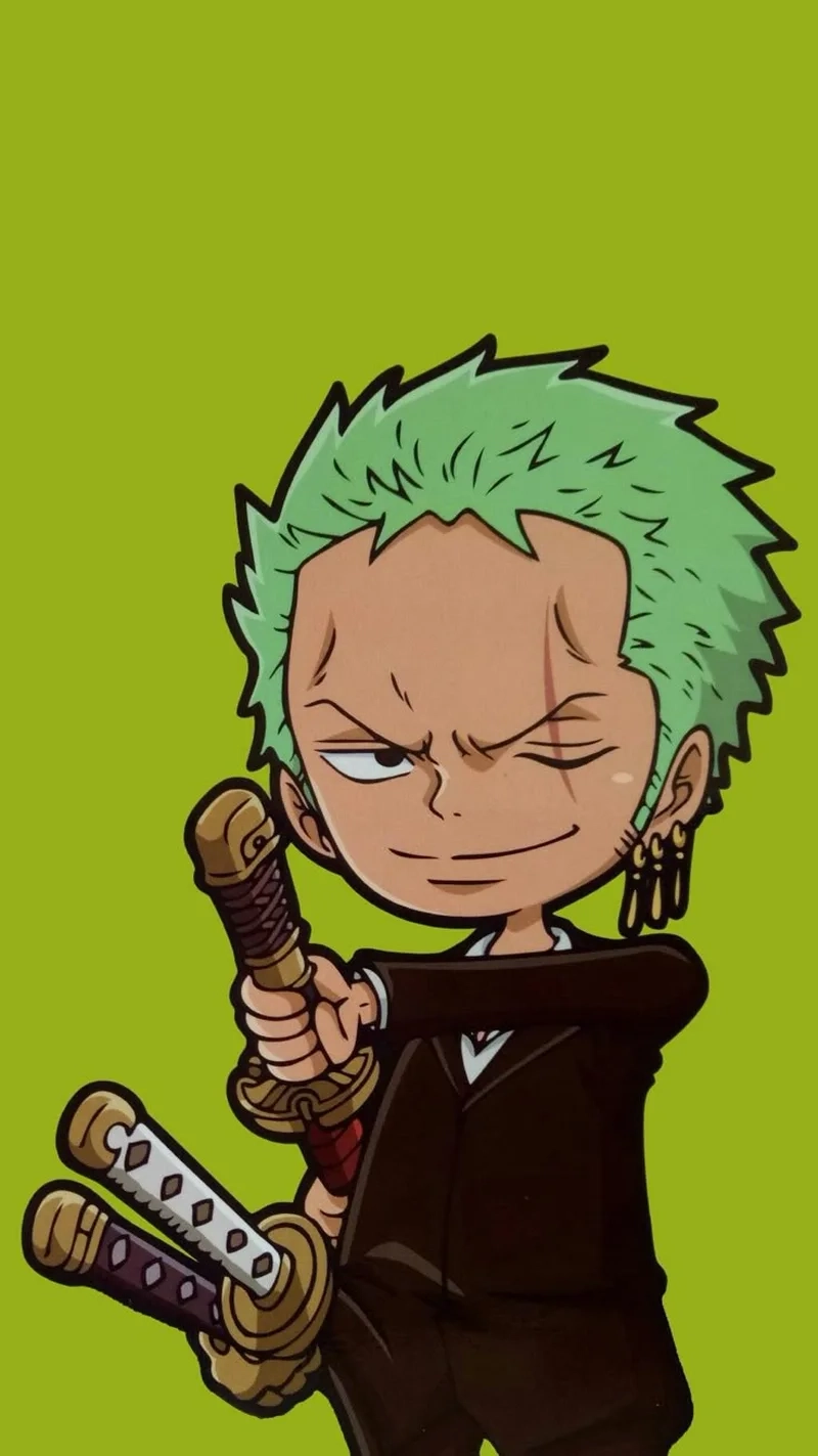 Tải ngay hình zoro chibi siêu ngầu siêu dễ thương