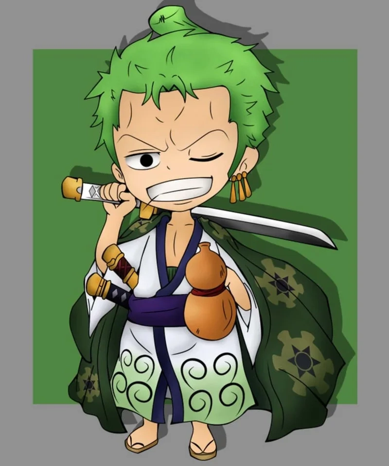 Đắm chìm trong bộ sưu tập zoro chibi ngầu cực phẩm