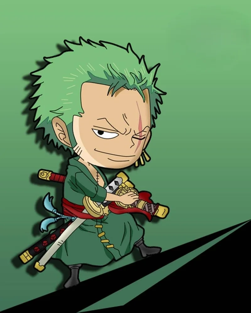 Đảm bảo yêu ngay từ ánh nhìn đầu tiên với vẽ zoro chibi cute