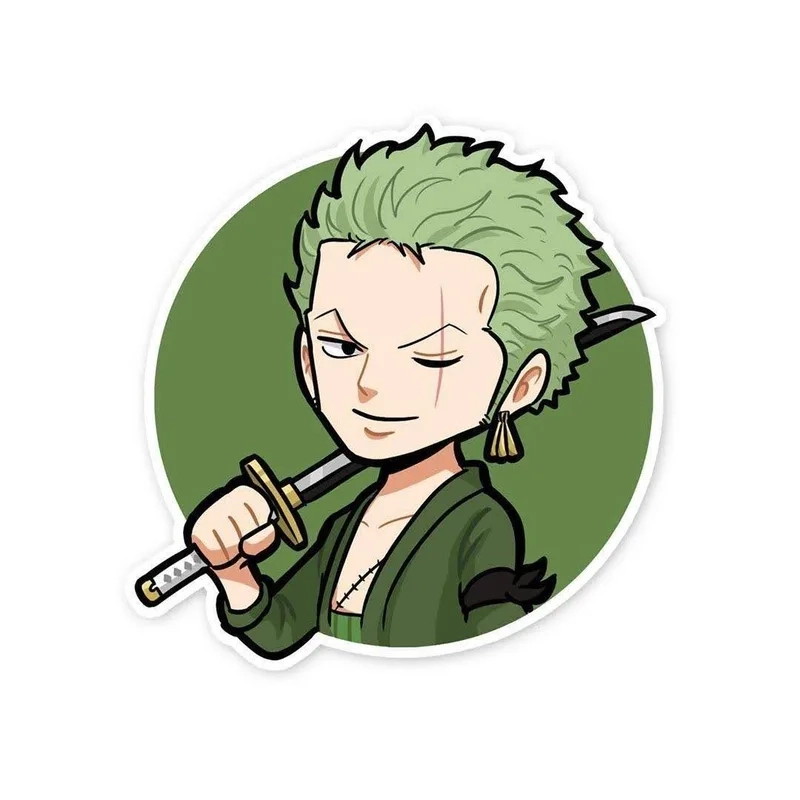 Cực kỳ đáng yêu với zoro chibi head phiên bản mini