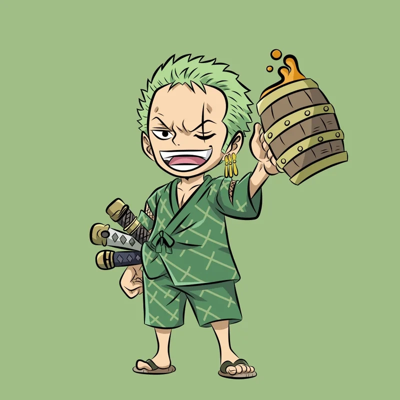 Ảnh đại diện cực chất từ zoro chibi pfp
