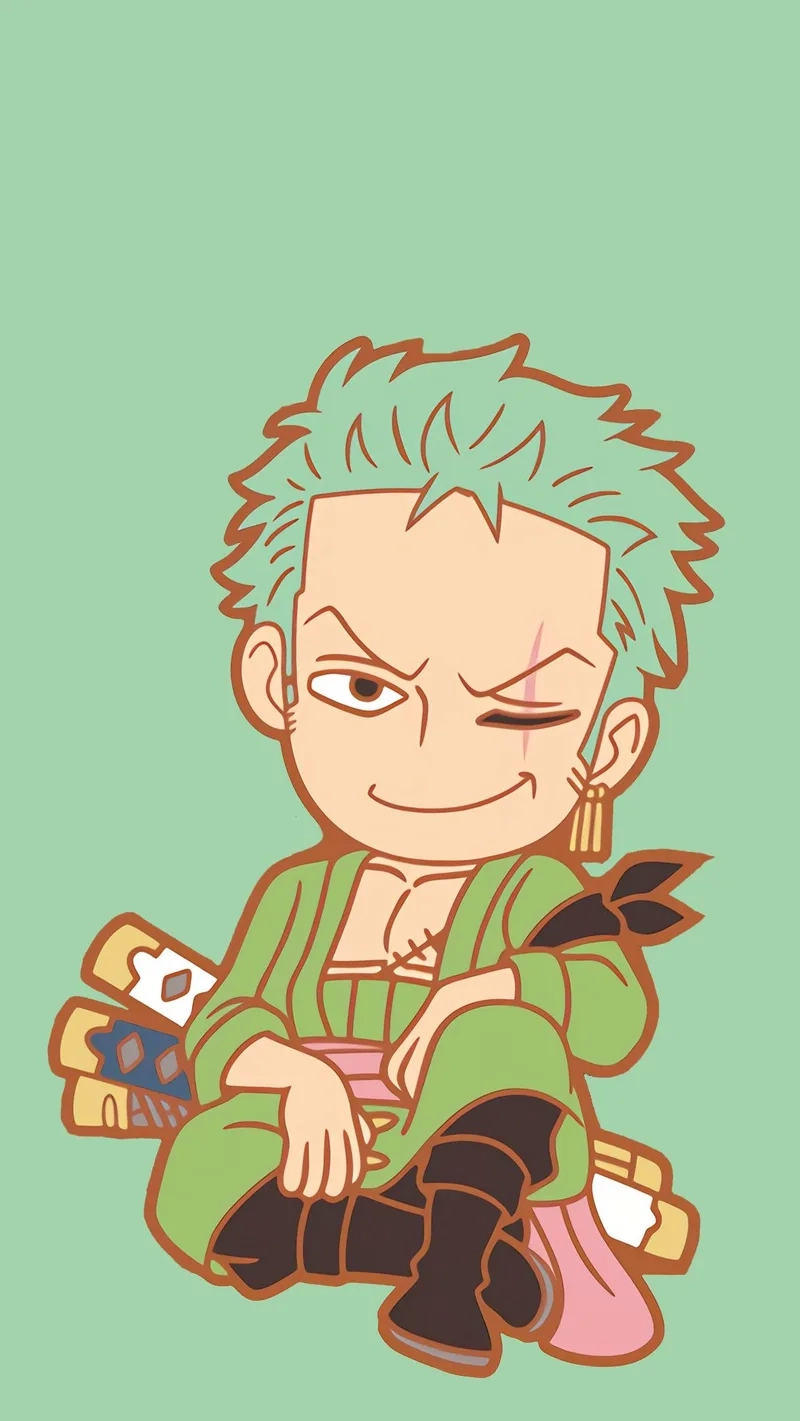 Tải ngay bộ PNG zoro chibi png trong suốt siêu nét
