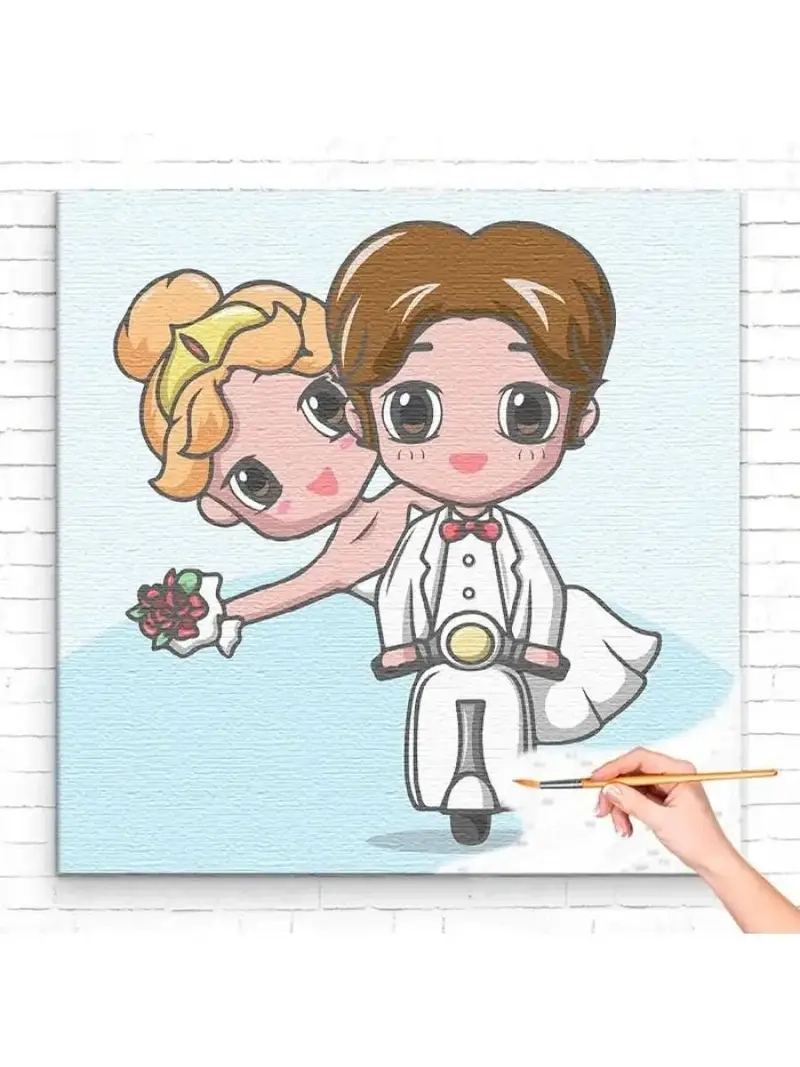 Đám cưới đáng yêu với cô dâu chú rể chibi