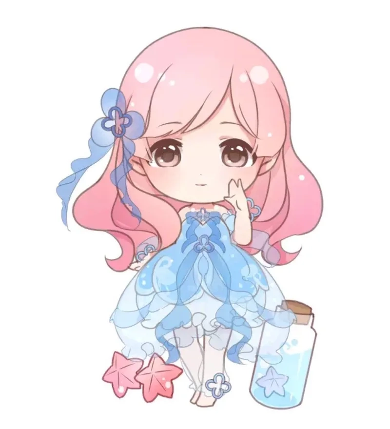 Hình cô gái cute chibi này sẽ khiến bạn mê mẩn ngay lần đầu nhìn thấy