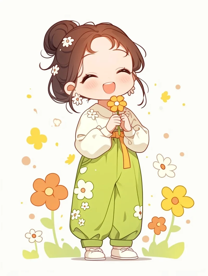 Gái chibi cực kỳ dễ thương, lý tưởng cho những người yêu thích nghệ thuật chibi