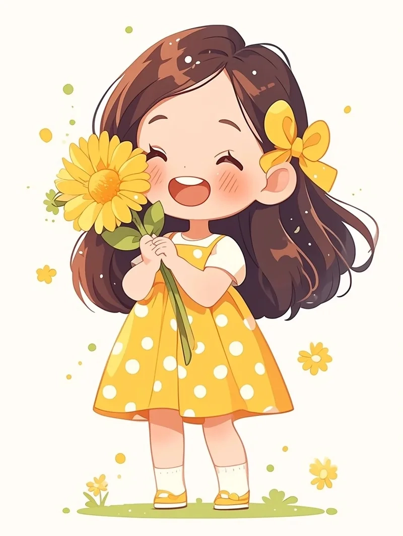 Hình ảnh cô gái chibi dễ thương sẽ mang lại cảm giác dễ chịu cho người xem