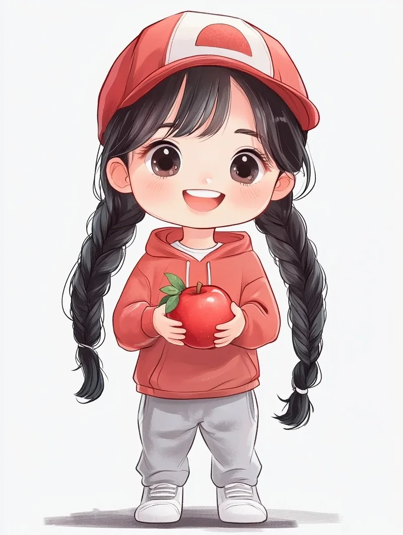 Hình chibi con gái này cực kỳ dễ vẽ, phù hợp cho những người yêu thích sáng tạo