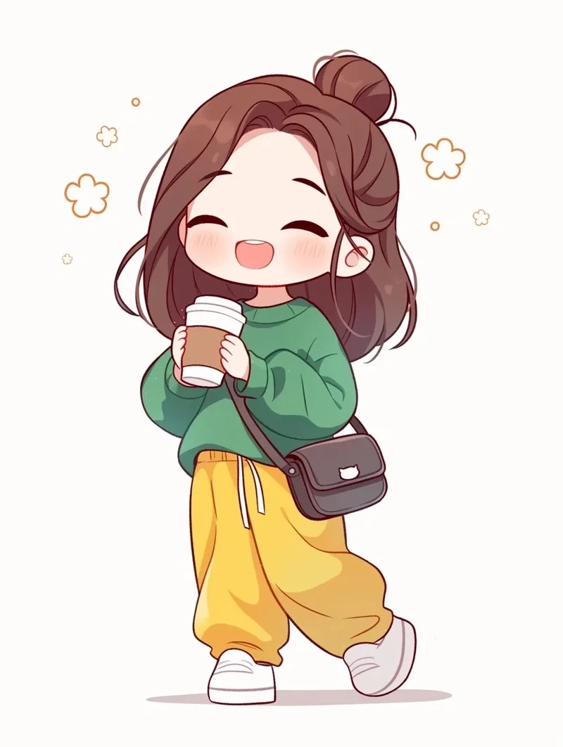 Hình con gái chibi đáng yêu sẽ khiến bạn muốn vẽ ngay lập tức